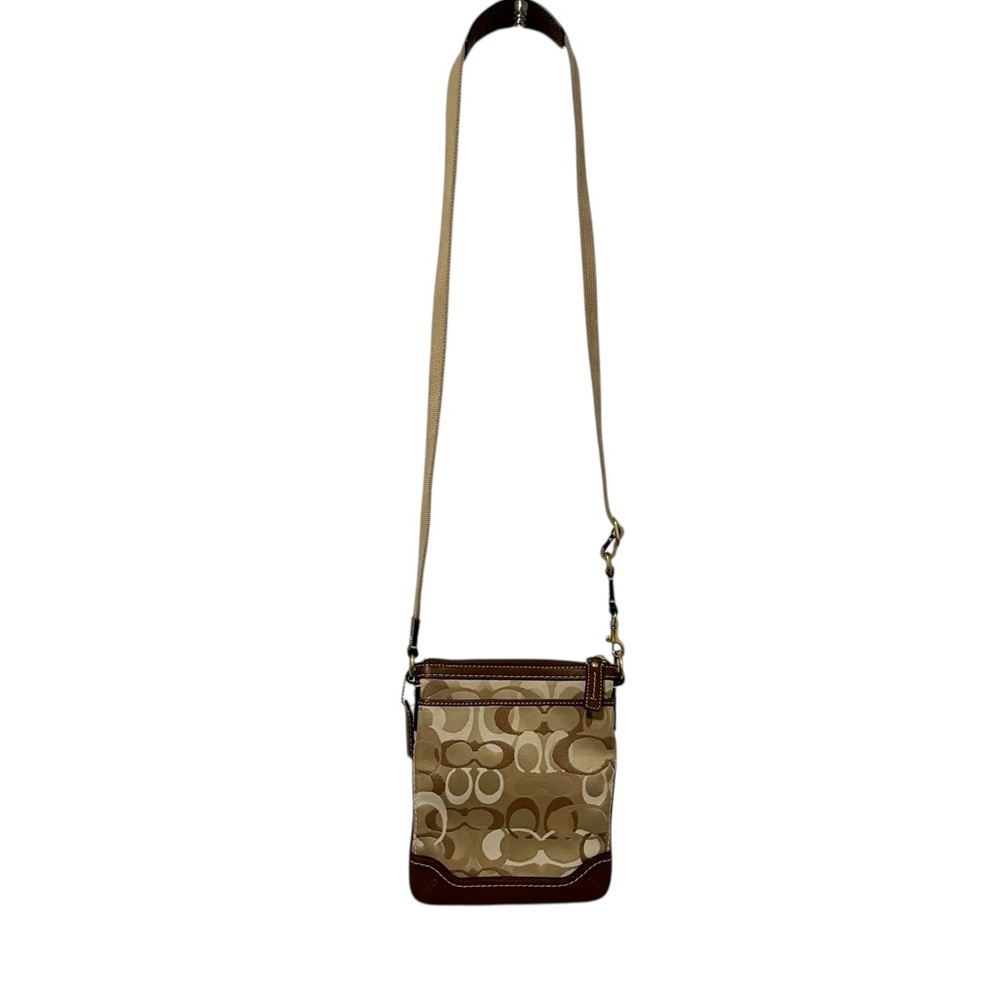 VINTAGE - COACH HAMPTON OPTIC SIGNATURE CROSSBODY PURSE - GREAT CONDITION S2 - Picture 3 of 14